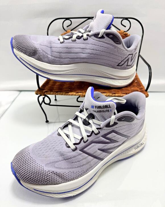New Balance Shoes - New Balance FuelCell Walker Elite Grey Violet Shadow Lace-Up WWWKELV1